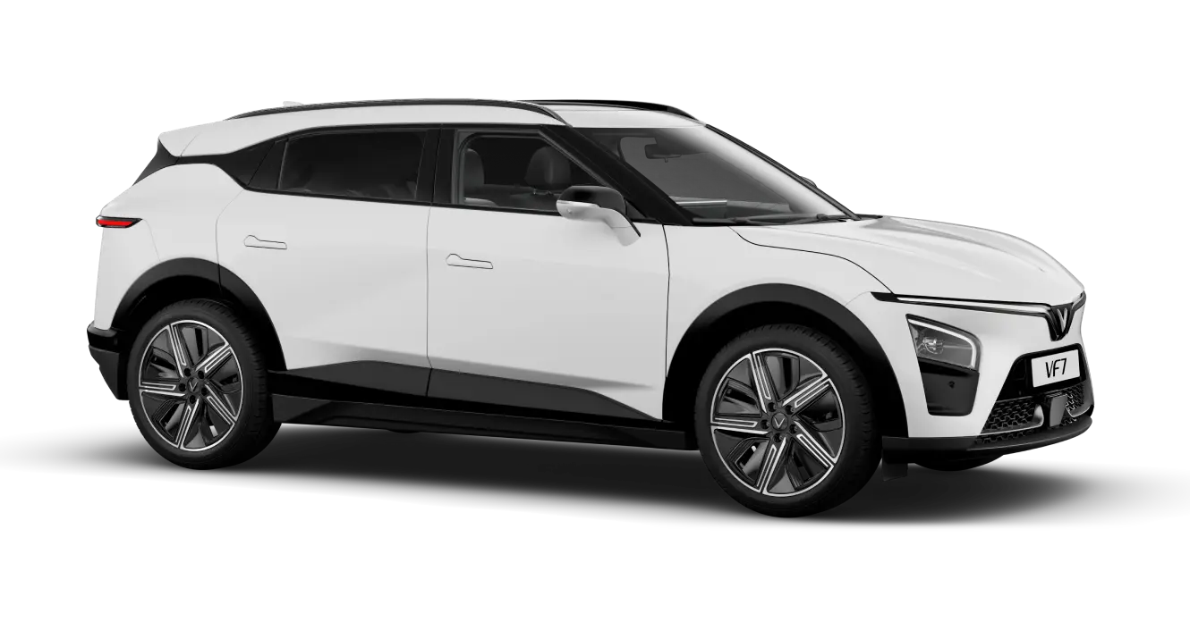 xe vinfast vf7 plus màu trắng