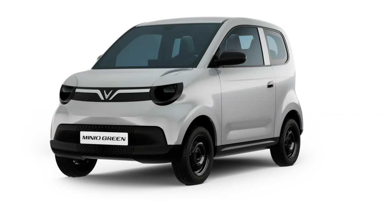 xe minio green màu bạc