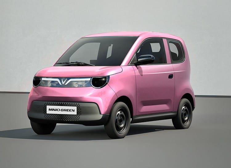 xe vinfast minio green màu hồng