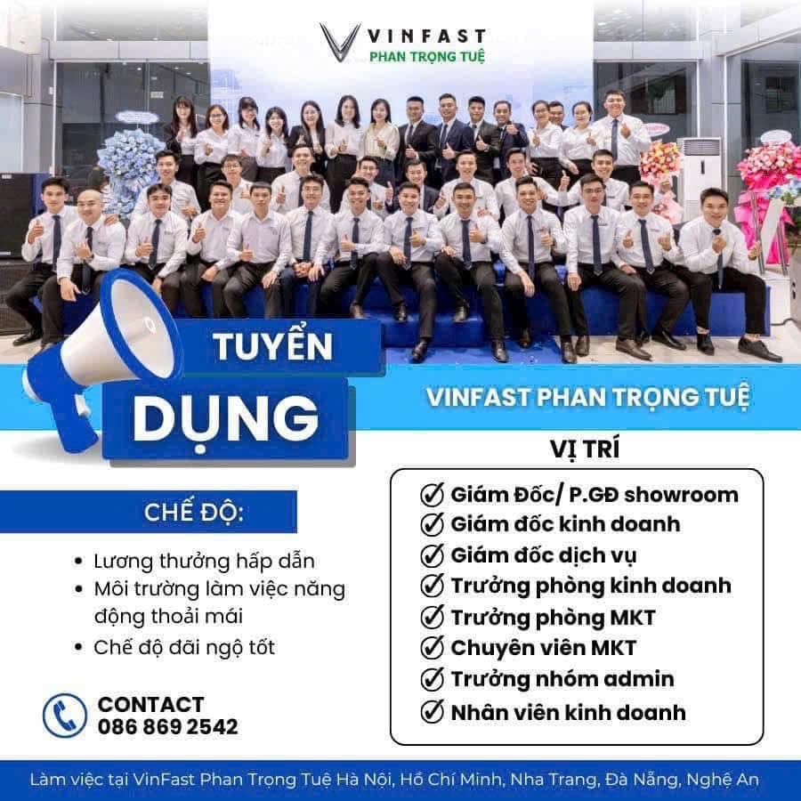 vinfast đà nẵng tuyển dụng